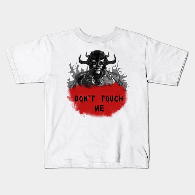 Don't Touch Me Kids T-Shirt by Grapdega